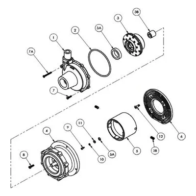 FTI Finish Thompson DB9V-T-NS Pump End Kit, Fits DB9V Model Pumps.