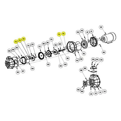 4800-140-90 AMT Pumps Repair Part STUB SHAFT SUBGROUP/KIT. A Gorman-Rupp Company.