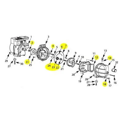 AMT Pump Repair Part 3827-301-91, SEAL REBUILD KIT -EPDM. 3824-99, 3825-99 & 382A-99 Dewatering Pumps.