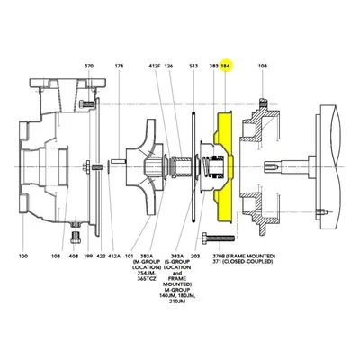 Goulds Pumps Repair Part 1L473 SEAL HSG (2.5X3-8M)