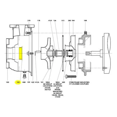 Goulds Pumps Repair Part 4L469 WEAR RING - IMPELLER