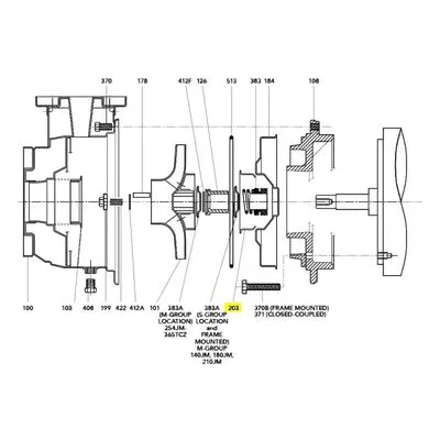 Goulds Pumps Repair Part 4L464 WEAR RING - SL. HSG.