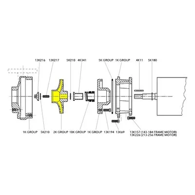 Goulds Part / Accessory 2K301 IMPELLER-7 INCH 3657 Manufactured by Xylem.