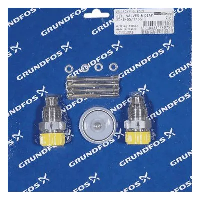 Grundfos 97751585 Dosing Pump Kits, Kit, Valve / Diaphragm SD-S-SS/T/SS-1 Chemical Metering Pumps Replacement Parts
