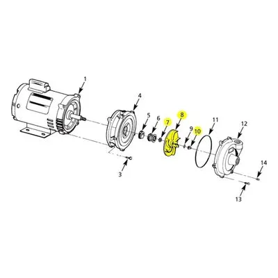 AMT Pumps 3701-013-98 IMP XSS 0.50HPODP/0.75HPTEFC 3PH SUBGRP6