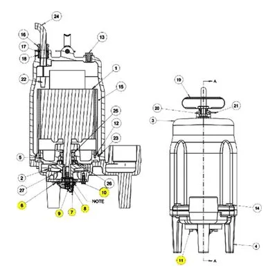 15L64 Goulds Water Technology CUTTER RING ASSEMBLY, Pump Repair & Replacement Parts by Xylem.