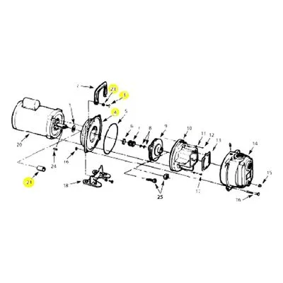 3160-032-95 AMT Pumps Repair Part 316EXCI ADAPTER SUBGROUPING. A Gorman-Rupp Company.