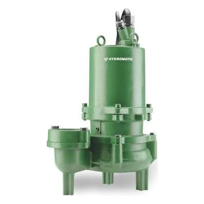 Hydromatic Pumps SB4SD200M2-6 SB4SD Sewage Ejector Pump, 4" Discharge, 2 HP, 230 Volts, 1 Phase, 1150 RPM, 3" Solids