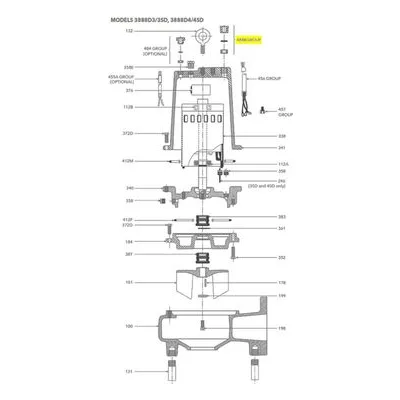 Goulds Pumps Repair Part 5K226 STRAIN RELIEF PKG