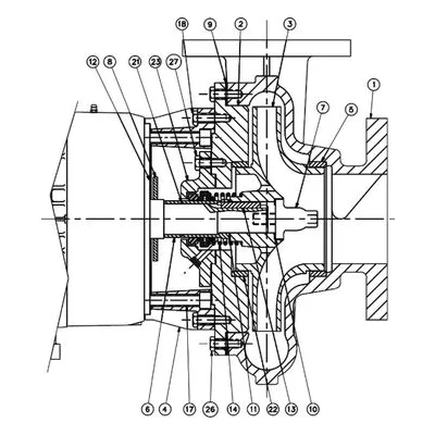 AMPCO Sanitary Pump Repair Part GS8108170-316SS, KIT 1-1/4 ZC2 T21 CE/CA/VI, 316SS