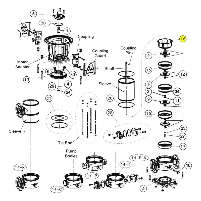 Goulds Part / Accessory 3L75 FINAL DIFF ESV10 A316 Manufactured by Xylem.