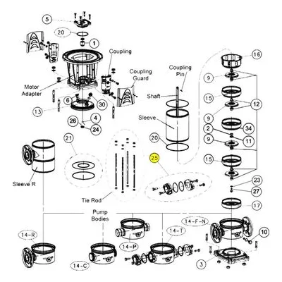 Goulds 6L57 NPT Oval Optional Mating Flanges