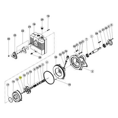 Barnes Pumps 019803 Repair Pump Part Number WASHER, SHAKEPROOF, 1/2, SS