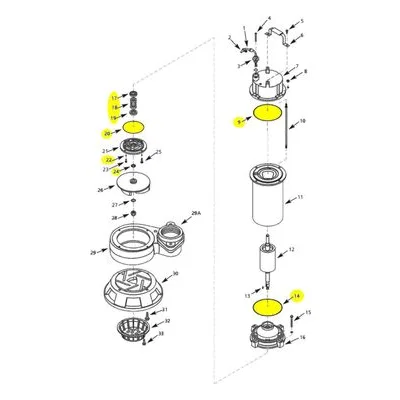 AMT Pump Repair Part 5760-300-90, SEAL KIT. 5761-95B Submersible Shredder Pumps.