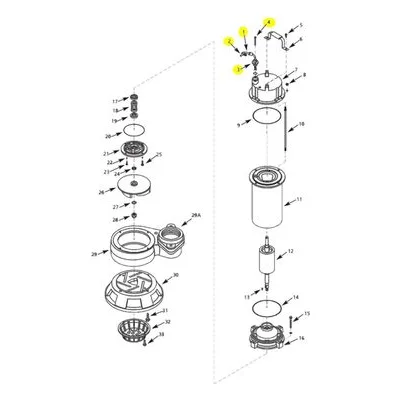 AMT Pump Repair Part 5760-350-90, CORD KIT. 5761-95B Submersible Shredder Pumps.