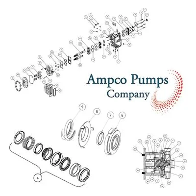 Ampco Pumps 17-275-VEC, AC/AC+ Series Pump Repair Parts, Kits & Accessories. O-RING,216,FOLLOWER,VIT EC1935/2004,C.