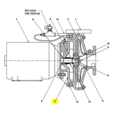 AMT Pump Repair Part 430A-030-95, VOLUTE COVER KIT. 1750 RPM Pumps 340A-95 & 4301-95.