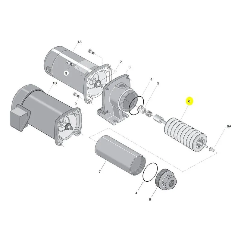 Berkeley MGPS MGPS20E3 & MGPS20E3-575T  Multistage Booster Pump Repair Parts, 1 HP. - view 2
