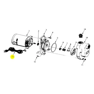 AMT Pump Repair Part 1639-077-00, 10FT 16/3 SJT WATER RESIST CORD, 4292-96 Pumps.