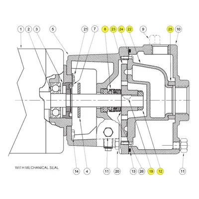 20522-5-MV Burks KIT REPAIR CS5MV by Crane Pumps