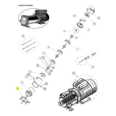 Goulds Pumps Repair Part 1L917 RING WITH FOOT 10-22HM H100 VRNT