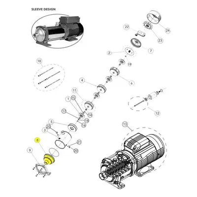 Goulds Pumps Repair Part 1L913 SUCTION HEAD 1.5" 10HM