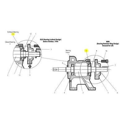 Goulds Pumps Repair Part 4K413 BEARING S FRAME THRUST(GFL)