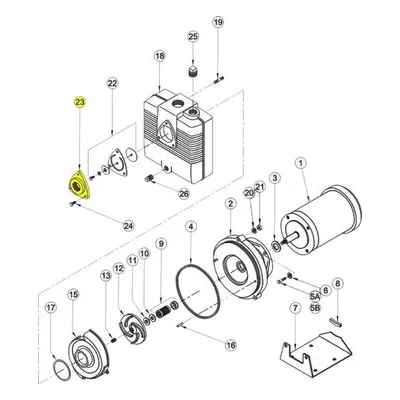 Barnes Pumps 018099 Repair Pump Part Number FLANGE, SUCTION, CI, 1.50" NPT