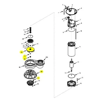 AMT Pump Repair Part 5767-010-90, IMPELLER KIT. Wear Plate, 576E-95B Shredder Pumps 5 HP Models.