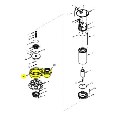 AMT Pump Repair Part 5767-001-95, CASING KIT 4" X 5HP SHREDDER PUMPS 576E-95B Model.