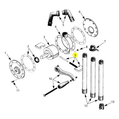 AMT Pump Repair Part 4946-010-90, VANE KIT RYTON, 4942-99 Rotary Drum Pump
