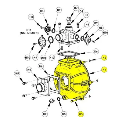 IPT Casing Kit IPT Models: 2MP5AR, 2MP5HR, 2MP7ZR, 2MP9AR, 2MP9HR, 2MP9ZR, 2MP13AR, 2MP13HR & 2MP13ZR.