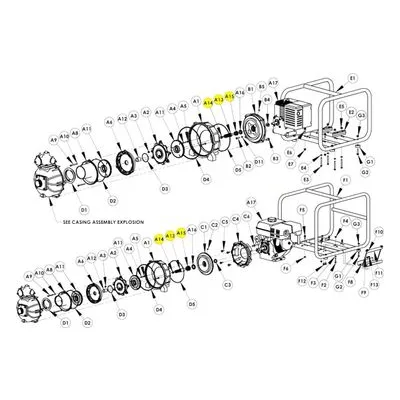 AMT Pump Repair Part 2MPX-140-90, STUB SHAFT 5/8" FEMALE THD SUBGRP/ KIT. IPT Models 2MP5AR & 2MP5HR.