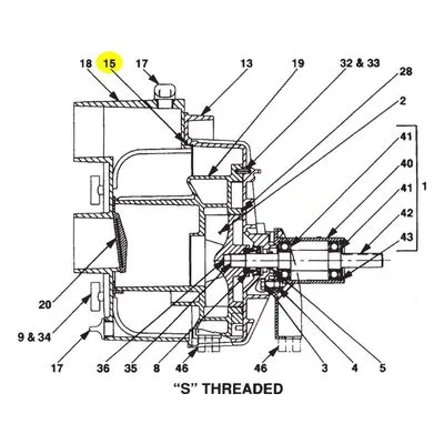 AMT Pump Repair Part 12-133, #378 O-RING EPDM. 2S5P & 3S5P Self Priming Pumps.