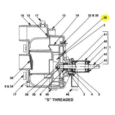 AMT Pump Repair Part 12-160, #160 O-RING EPDM-VOLUTE GP/TRSH SERIES. 2S5P & 3S5P Pumps.