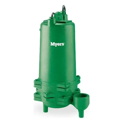 Pentair Myers ME100D-21-50 ME100 Series Cast Iron Effluent Pump. PUMP EFF; 1HP 230/1PH-2 SEAL 50'CRD.