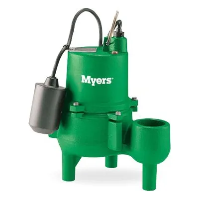 Pentair Myers SRM4D 20-02 SRM4 Series Cast Iron Sewage Pump. SRM4 PUMP, DIAPHRAM SW 20FT CORD.