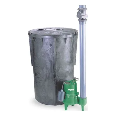 Pentair Myers SR1830-23-2-01 SR1830 Pre-Plumbed Sewage Package. 25195D100 BASIN ASSY SR1830-23-2 SLD PL.