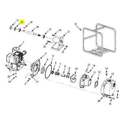 AMT Pump Repair Part 1696-008-90, AP495 BEARING SHIM PACKAGE 316F-99 Self Priming Pumps.