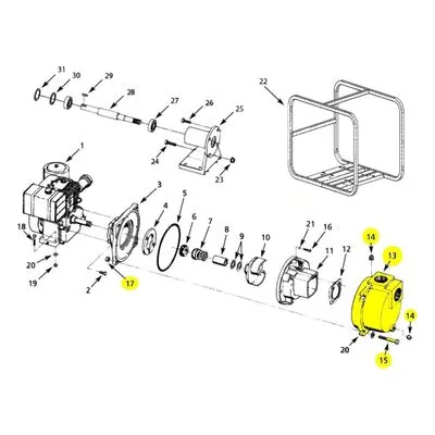 AMT 316F-001-95 Pump Repair Part - 316 CASING XCI-2IN BLANK SUBGROUP.