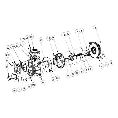 AMT Pump End Kit 394G-K5 Sewage Trash Pumps Model 394G-95