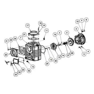 AMT 4873-K5 Pump Repair Kit 4873-95 4" Self Priming Parts