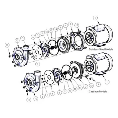 AMT Pumps 5020-300-90 Straight Centrifugal Series Repair Part, O-Ring Kit - Buna N (standard), a Gorman-Rupp Company.