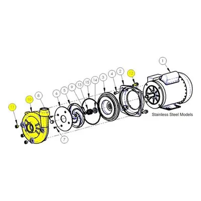 AMT Pumps 5020-302-90 Straight Centrifugal Series Repair Part, O-Ring Kit - EPDM, a Gorman-Rupp Company.