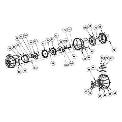 4804-K5 AMT Pumps Repair Part Pump Repair Kit Fits 4805-95. A Gorman-Rupp Company.
