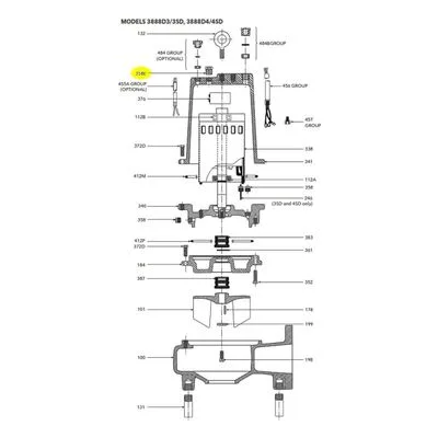 Goulds Pumps Repair Part 6K170 1/2" PIPE PLUG SS