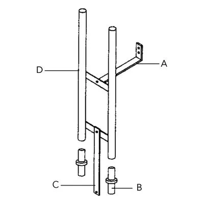 Goulds Pumps A10-1212EXT Wastewater Accessory - 12" Slide Rail Ext. Manufactured by Xylem.