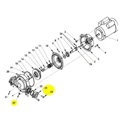 AMT Pump Repair Part 5860-080-95, FLANGE XCI 1.5" NPT KIT/ SUBGROUP Patterson Circulator