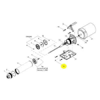 Goulds Pumps Repair Part 13K257 HEX HD SCREW BX/12