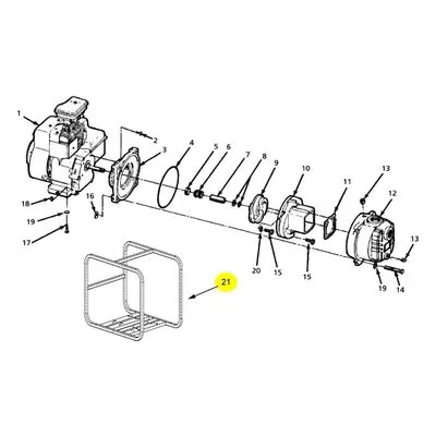 AMT 1696-100-K0 Pump Repair Part - 8 HP Frame Includes Raising Blocks.